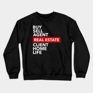 Real Estate Words Crewneck Sweatshirt